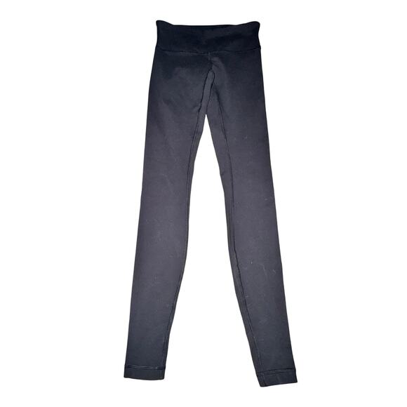 Lululemon Wunder Under Pant III Women's Size 4 Black Luon Mid Rise Sweat Wicking - Picture 1 of 4